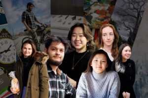 Collage featuring Madeline Ranalli, Francisco Marquez, Cindy Tian, Rivers Sheehan, Isabel Haro, and Audrey “Rey” Chin.